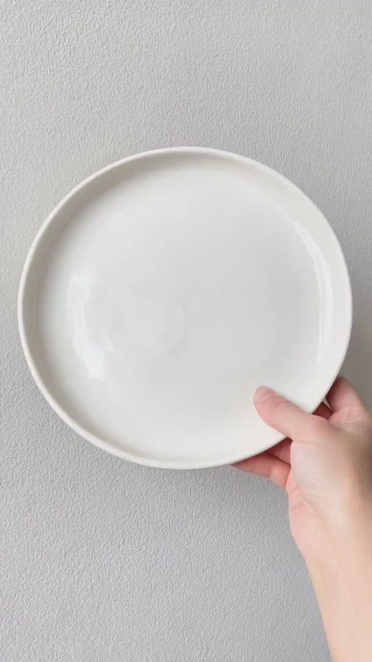 White Porcelain Dinner Plate